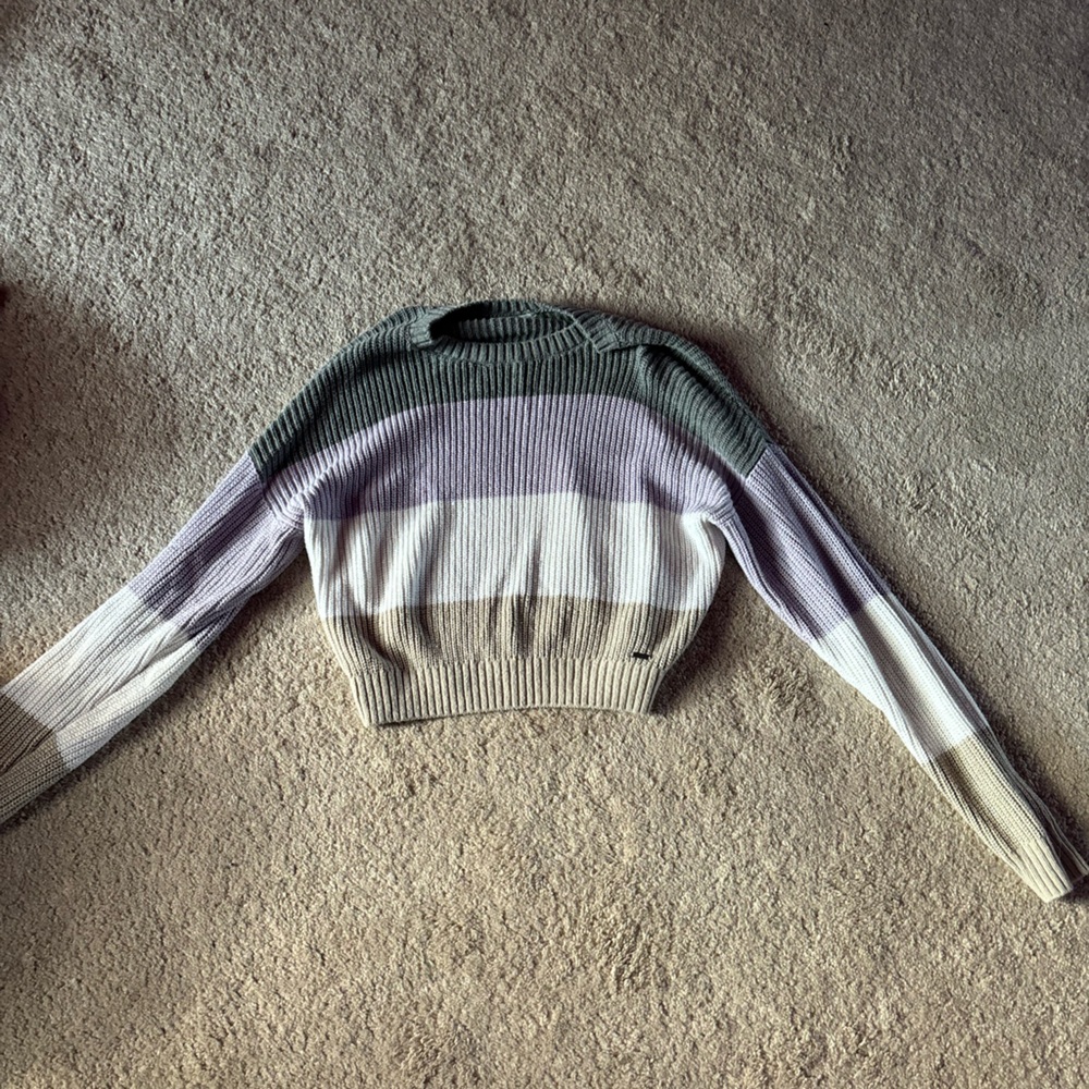 Hollister stripe sweater size medium